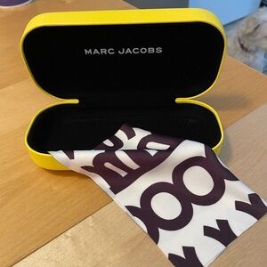 Marc Jacobs eyeglass case with cloth